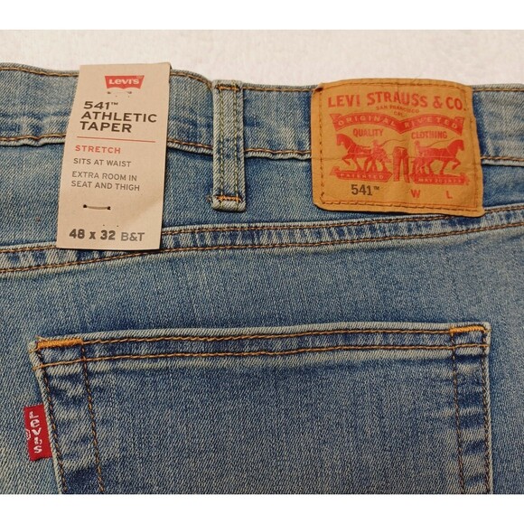 Levi's 541 Athletic Taper Men's Size 48x32 Big & Tall Stretch Jeans - Picture 1 of 9